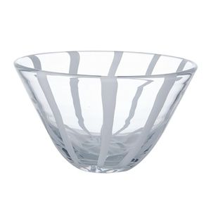 New Mikasa Artisan White Ribbon Bowl
